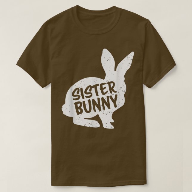 Sister Daughter Bunny Matching Group Funny Family  T-Shirt (Design Front)