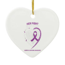 Sister Daughter Grandcovered Hodgkins Lymphoma Ceramic Ornament