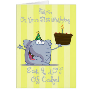 Funny 51st Birthday Greeting Cards | Zazzle