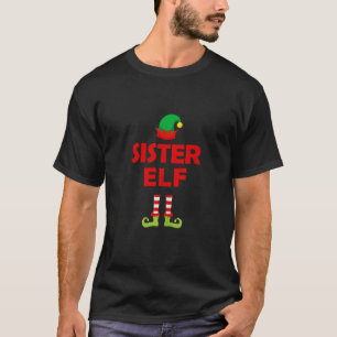 Sister Elf Christmas Holiday Elf Squad Xmas Elves  T-Shirt