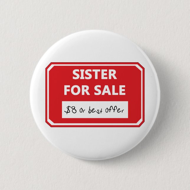 Sister for sale button (Front)
