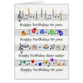 Son Funny Happy Birthday Song Sheet Music | Zazzle