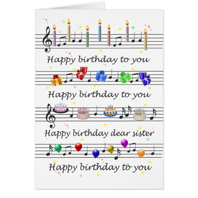 Funny happy birthday discount song for sister