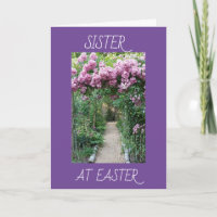 **SISTER** GARDEN, LOTS OF LOVE HAPPY EASTER CARD