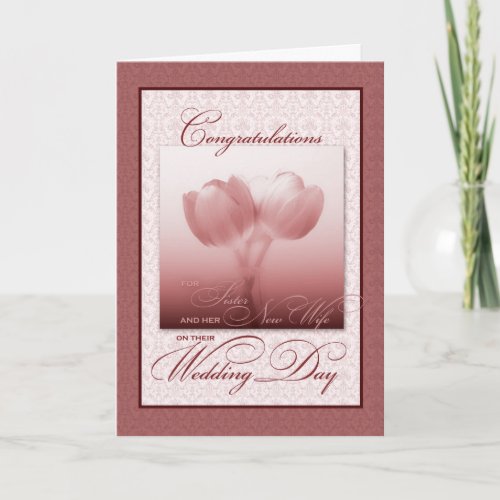 Sister  her New Wife Wedding Congratulations Card