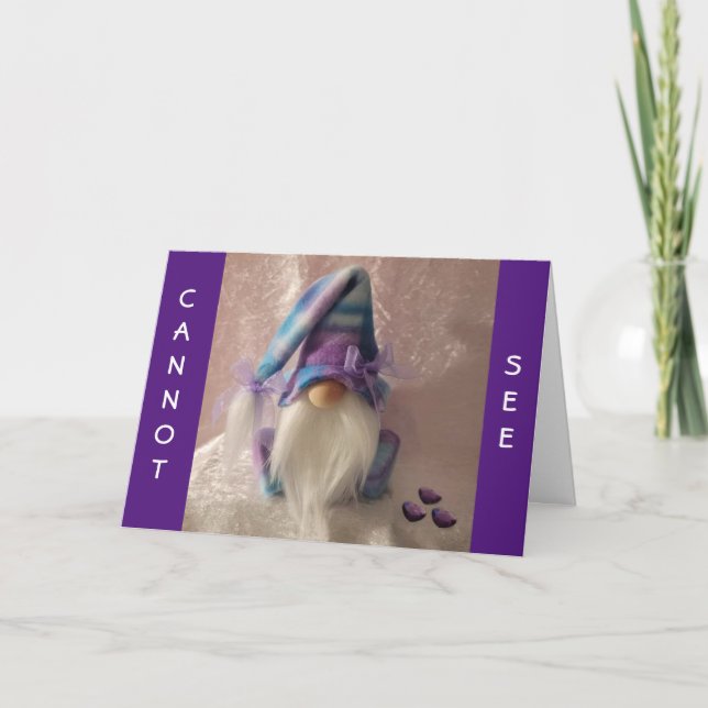 **SISTER HUMOR WITH GNOME FOR YOU** CARD (Front)