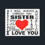 Sister I Love You Metal Print<br><div class="desc">Sister I Love You</div>