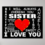 Sister I Love You Poster<br><div class="desc">Sister I Love You</div>