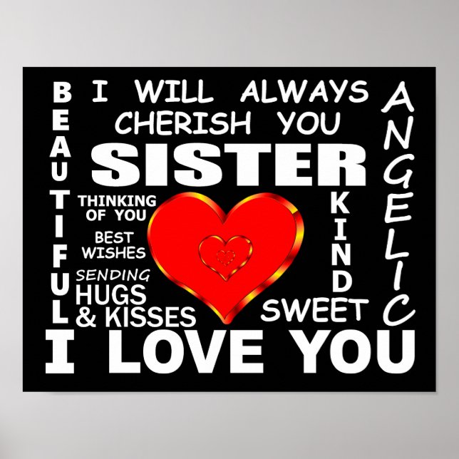 Sister I Love You Poster (Front)