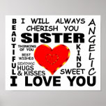 Sister I Love You Poster<br><div class="desc">Sister I Love You</div>
