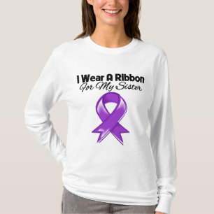 Sister - I Wear Purple Ribbon T-Shirt