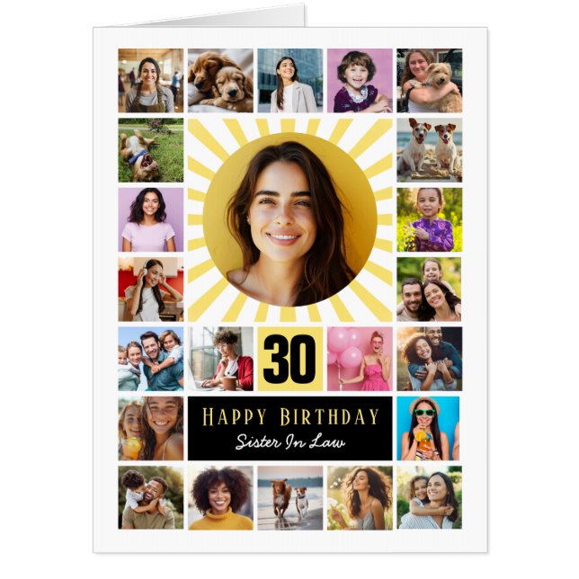 Sister in Law Big Happy Birthday Card (Front)