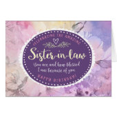 Sister-in-law Birthday, Celebrating You (Front Horizontal)