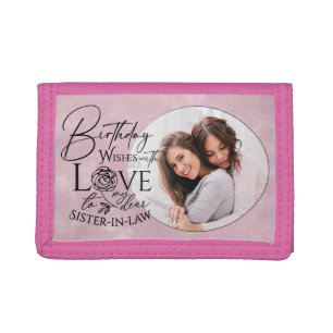 Sister-In-Law Birthday Gifts Trifold Wallet