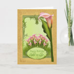 Sister-in-Law Lily Birthday Greeting Card<br><div class="desc">A very pretty card with delicate lilies and all blended to make a card for that special person in your life. Lily via Jaugarwoman</div>