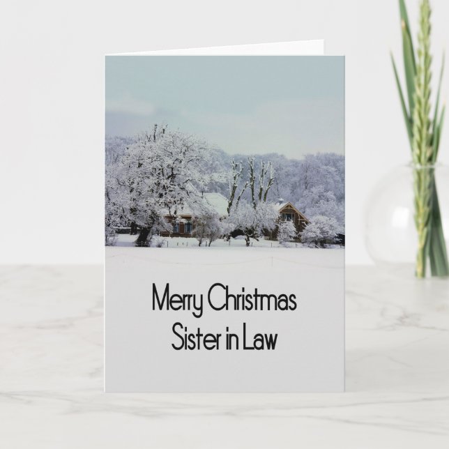 Sister in Law Merry Christmas card (Front)