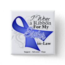 Sister-in-Law Periwinkle Ribbon - Stomach Cancer Button