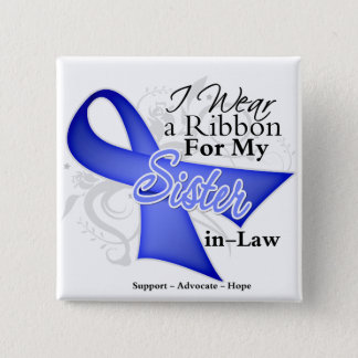 Sister-in-Law Periwinkle Ribbon - Stomach Cancer Button