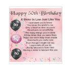 Sister in Law Poem - 60th Birthday Notepad | Zazzle.com