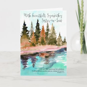 Sister-in-law Sympathy Card by moonlake at Zazzle