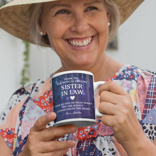 Sister In Law Thank You Heartfelt Message Custom Coffee Mug (Sister In Law Thank You Heartfelt Message Custom Coffee Mug
)