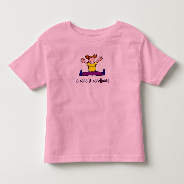 sister, Io sono la sorellona! Toddler T-shirt (Front)
