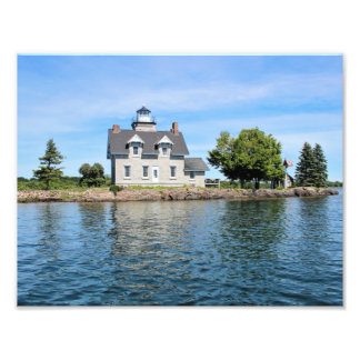 Sister Islands Lighthouse, 1,000 Islands New York Photo Print