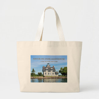 Sister Islands Lighthouse, New York Jumbo Tote Bag
