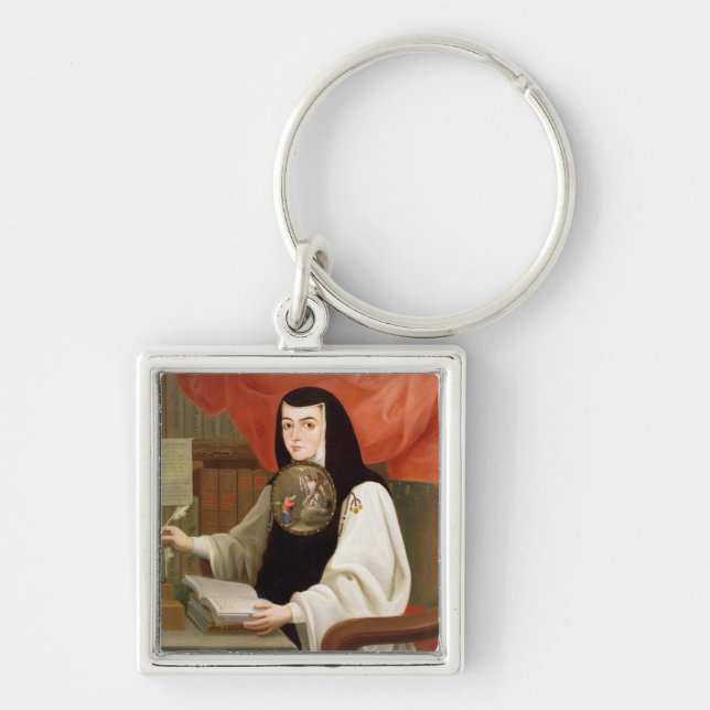 Sister Juana Ines de la Cruz Keychain (Front)