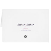 Sister Ladybug Fly Away Cards (Back Horizontal)
