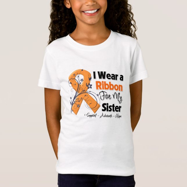 Sister - Leukemia Ribbon T-Shirt (Front)