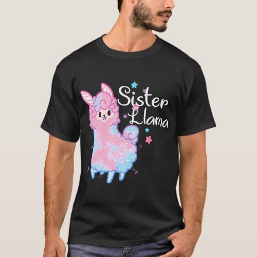 Sister Llama Matching Family Christmas Pajamas T_Shirt