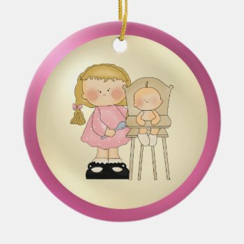 Sister Love Ornament by doodlesfunornaments at Zazzle