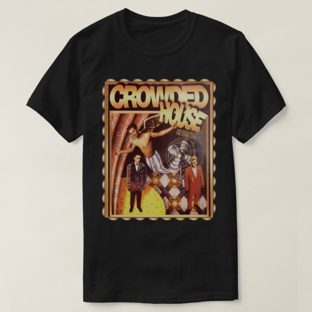 Sister Madly  Crowded House Fitted  T-Shirt (Design Front)
