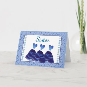 SISTER Maid of Honor Invitation - PERIWINKLE Gowns