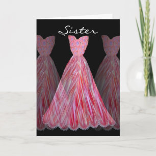 SISTER - Maid of Honor RED FLAME Dresses Invitation
