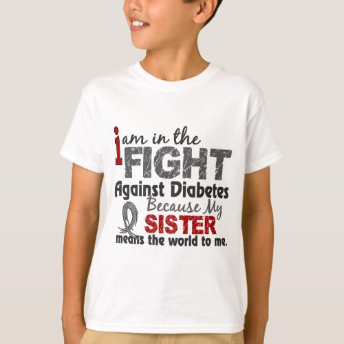 Sister Means World To Me Diabetes T_Shirt