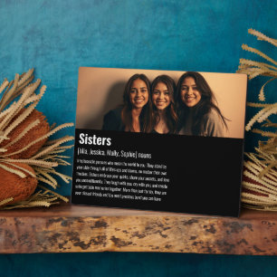 Sister Memorial Definition Custom Acrylic Keepsake Plaque