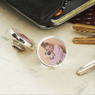 Sister Memorial Wedding Photo Lapel Pin