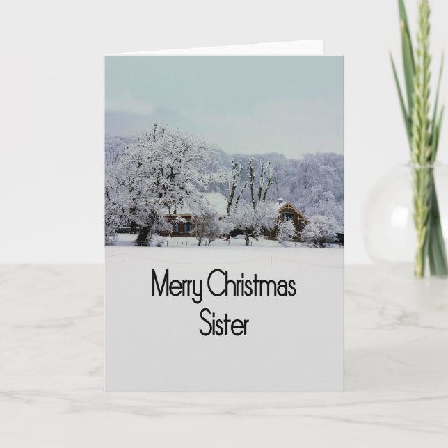 Sister Merry Christmas card (Front)