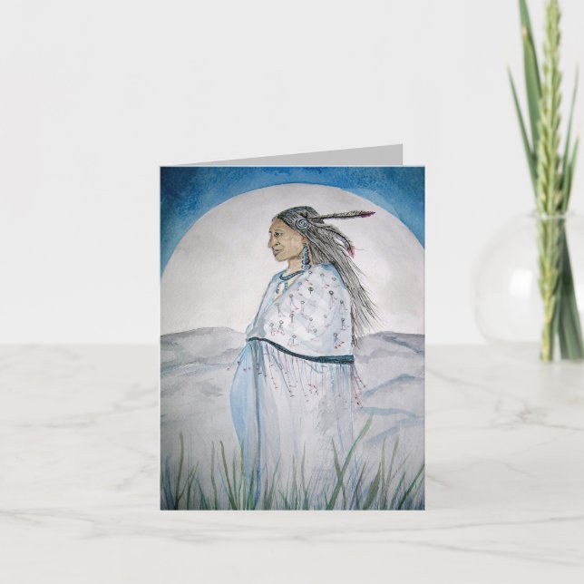 Sister Moon Greeting Card (Front)