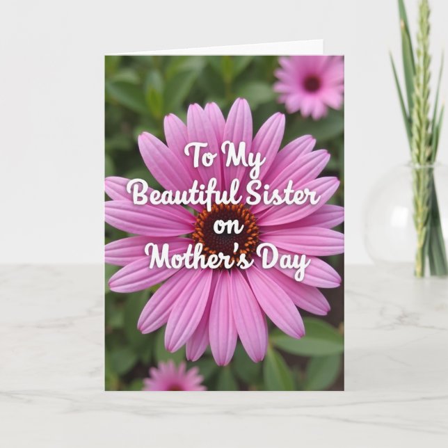 Sister Mothers Day Bloom Card (Front)