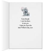 Sister Mother's Day Love Elephants Cards (Inside (Right))