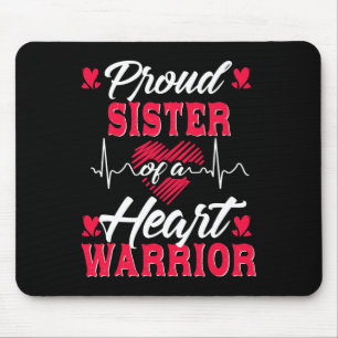 Sister Of A Heart Warrior Chd Awareness  Mouse Pad