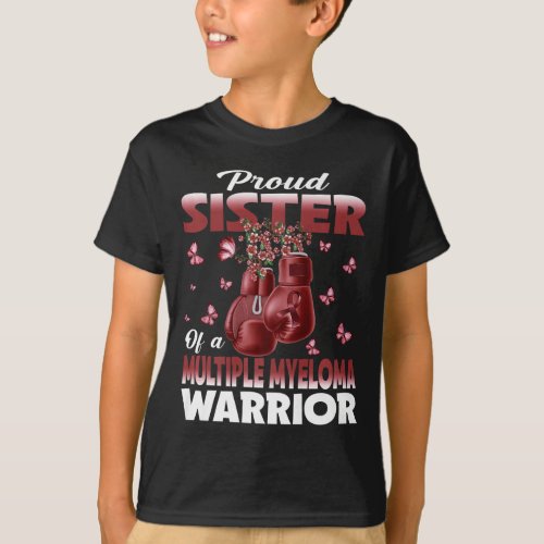 Sister Of A Multiple Myeloma Warrior Awareness Box T_Shirt