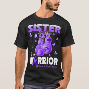 Sister Of A Warrior Pancreatic Cancer Awareness Bo T-Shirt