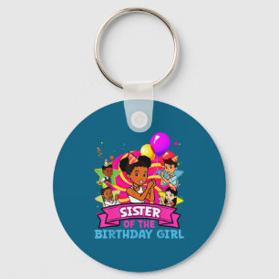Sister Of Birthday Girl Gracie Nk Doll Family Deco Keychain