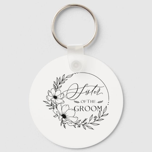 sister of groom keychain (Front)