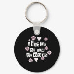 Sister of Groom  White on Black Keychain