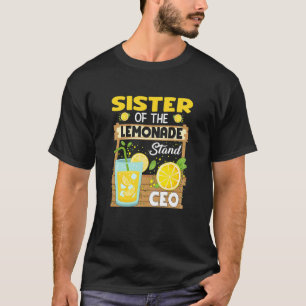 Sister Of Lemonade Stand CEO Summer Kids Matching T-Shirt